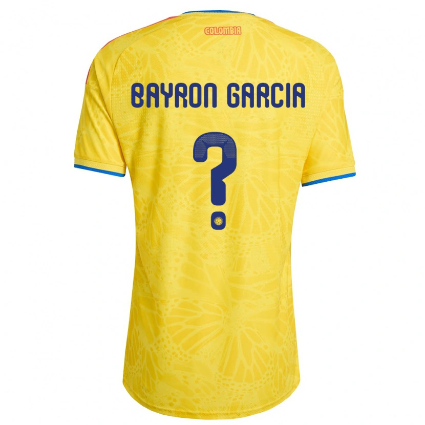 Danxen Niño Camiseta Colombia Bayron García #0 Amarillo Azul Rojo 1ª Equipación 26-28 La Camisa México