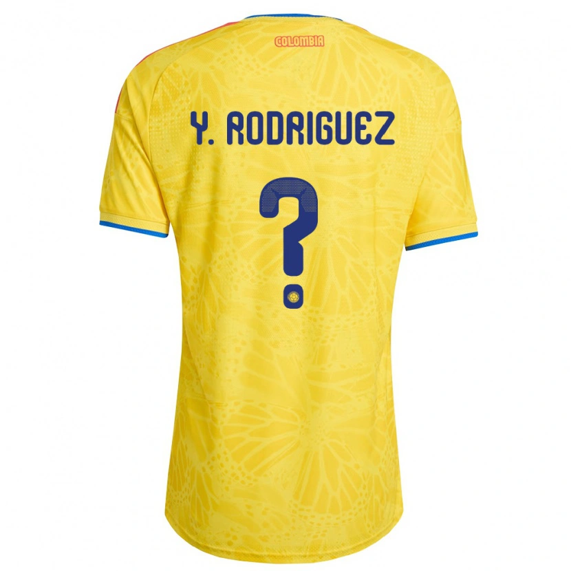 Danxen Niño Camiseta Colombia Yefrei Rodríguez #0 Amarillo Azul Rojo 1ª Equipación 26-28 La Camisa México