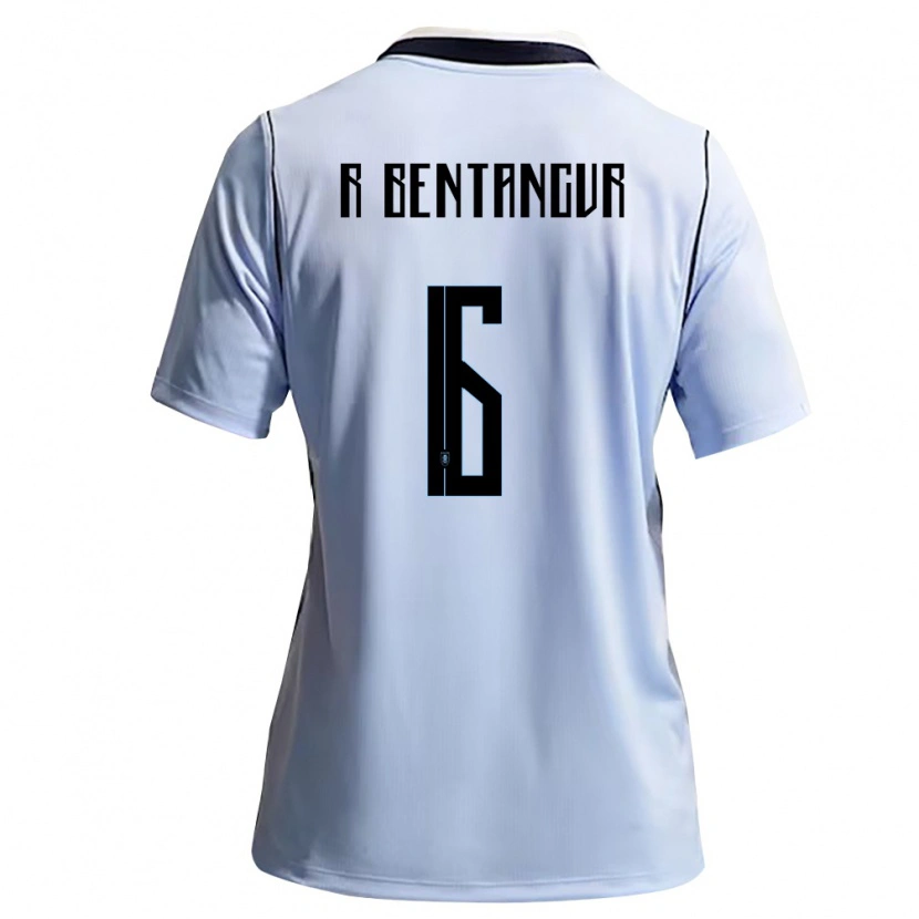 Danxen Niño Camiseta Uruguay Rodrigo Bentancur #6 Azul Cielo Blanco 1ª Equipación 26-28 La Camisa México
