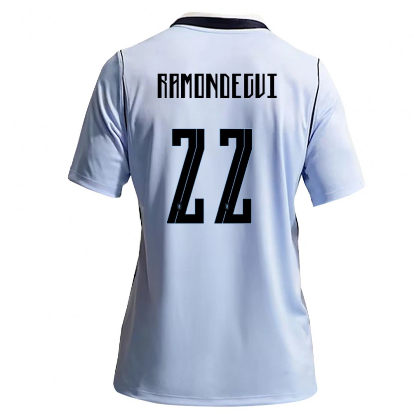Danxen Niño Camiseta Uruguay Sofia Ramondegui #22 Azul Cielo Blanco 1ª Equipación 26-28 La Camisa México