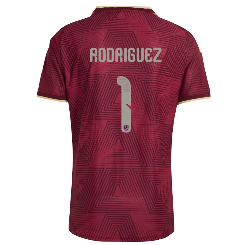 Danxen Niño Camiseta Venezuela Samuel Rodriguez #1 Borgoña Oro Amarillo 1ª Equipación 26-28 La Camisa México