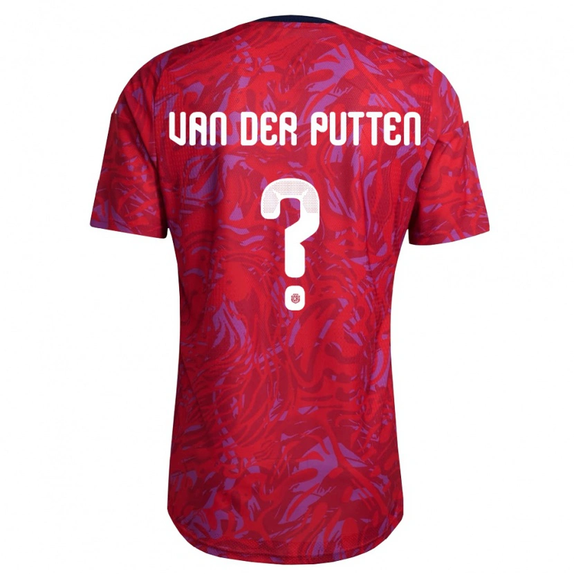 Danxen Niño Camiseta Costa Rica Santiago Van Der Putten #0 Rojo Púrpura Marino 1ª Equipación 26-28 La Camisa México
