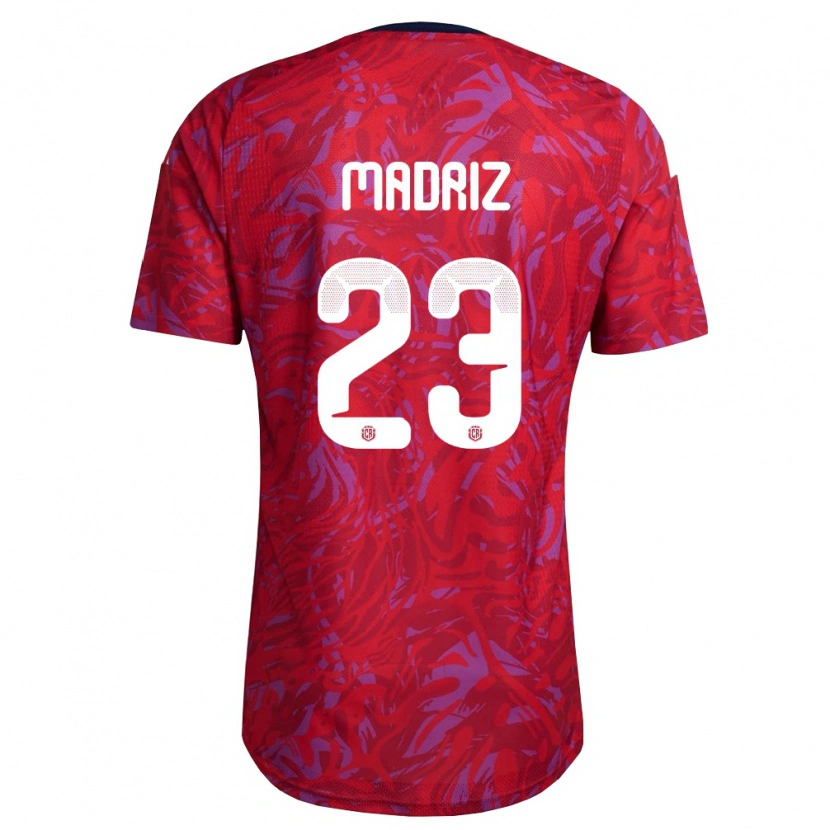 Danxen Niño Camiseta Costa Rica Abraham Madriz #23 Rojo Púrpura Marino 1ª Equipación 26-28 La Camisa México