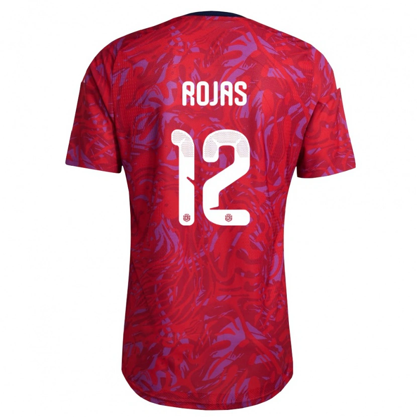Danxen Niño Camiseta Costa Rica Matías Rojas #12 Rojo Púrpura Marino 1ª Equipación 26-28 La Camisa México
