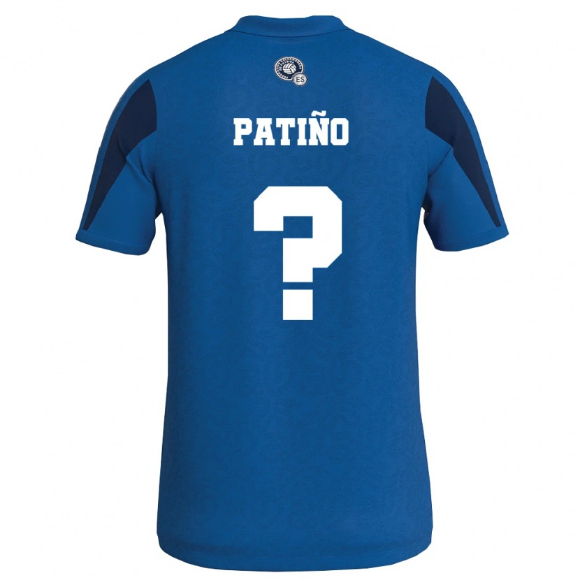 Danxen Niño Camiseta El Salvador Diego Patiño #0 Azul Marino 1ª Equipación 26-28 La Camisa México