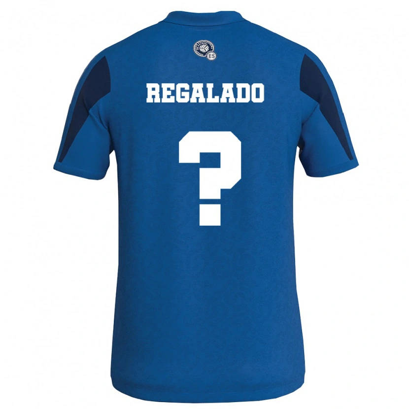 Danxen Niño Camiseta El Salvador Oscar Regalado #0 Azul Marino 1ª Equipación 26-28 La Camisa México