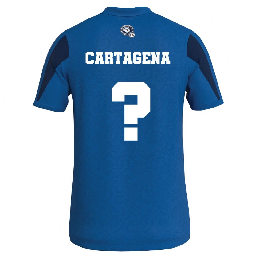 Danxen Niño Camiseta El Salvador David Cartagena #0 Azul Marino 1ª Equipación 26-28 La Camisa México