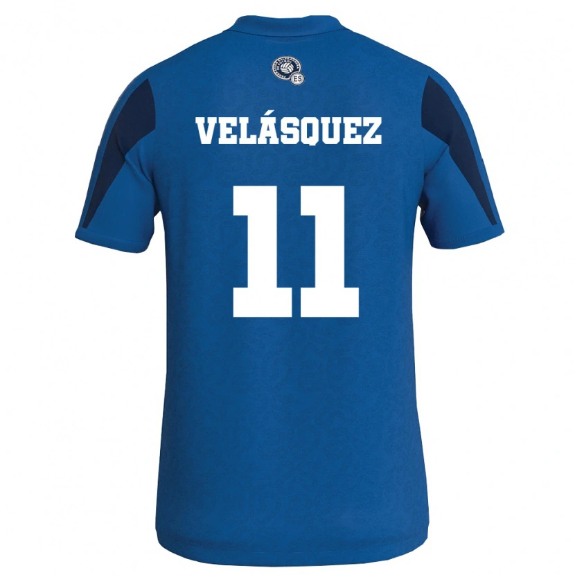 Danxen Niño Camiseta El Salvador Jackeline Velásquez #11 Azul Marino 1ª Equipación 26-28 La Camisa México