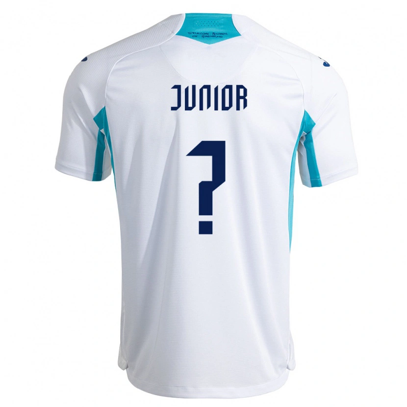 Danxen Niño Camiseta Honduras Junior Mejía #0 Blanco Azul Azul Cielo 1ª Equipación 26-28 La Camisa México