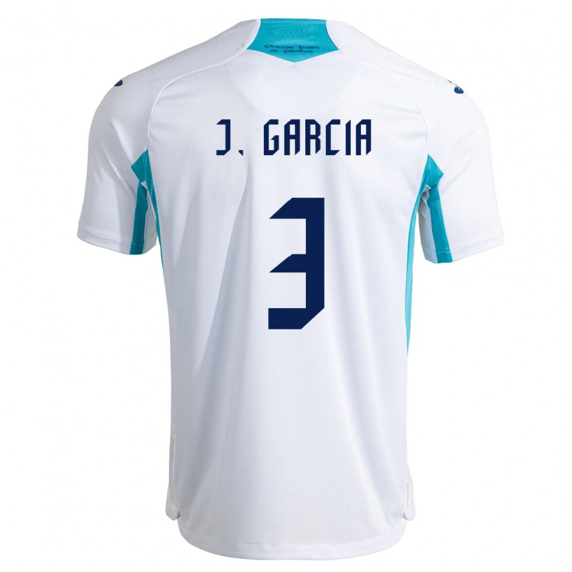 Danxen Niño Camiseta Honduras Jordan García #3 Blanco Azul Azul Cielo 1ª Equipación 26-28 La Camisa México