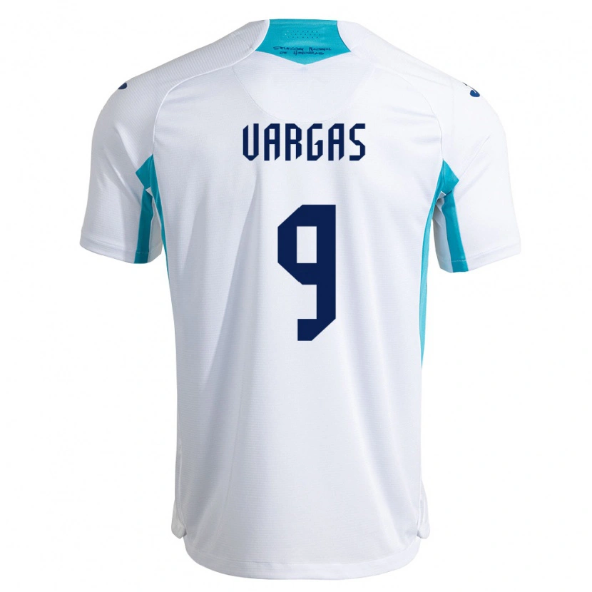 Danxen Niño Camiseta Honduras Nayrobi Vargas #9 Blanco Azul Azul Cielo 1ª Equipación 26-28 La Camisa México