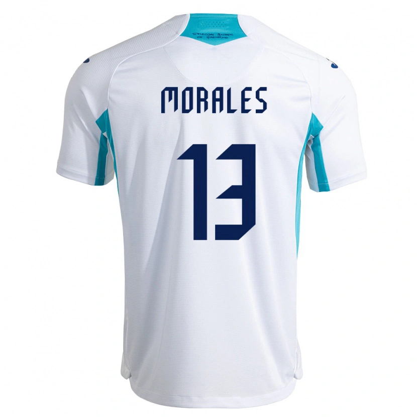 Danxen Niño Camiseta Honduras Maikol Morales #13 Blanco Azul Azul Cielo 1ª Equipación 26-28 La Camisa México