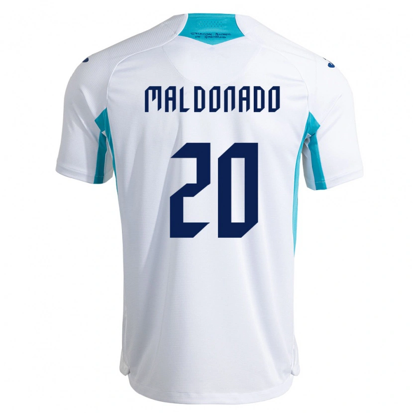 Danxen Niño Camiseta Honduras Alessandro Maldonado #20 Blanco Azul Azul Cielo 1ª Equipación 26-28 La Camisa México
