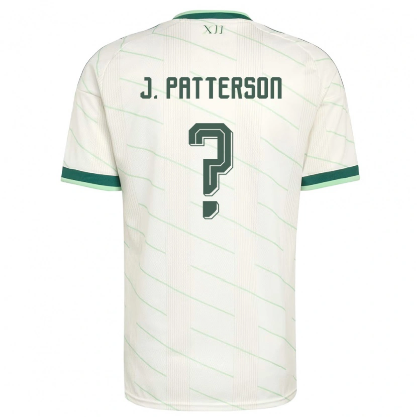Danxen Niño Camiseta Irlanda Del Norte Jack Patterson #0 Blanco Verde 2ª Equipación 26-28 La Camisa México
