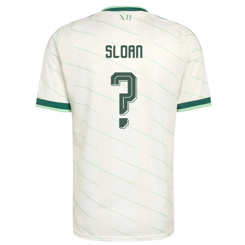 Danxen Niño Camiseta Irlanda Del Norte Dylan Sloan #0 Blanco Verde 2ª Equipación 26-28 La Camisa México