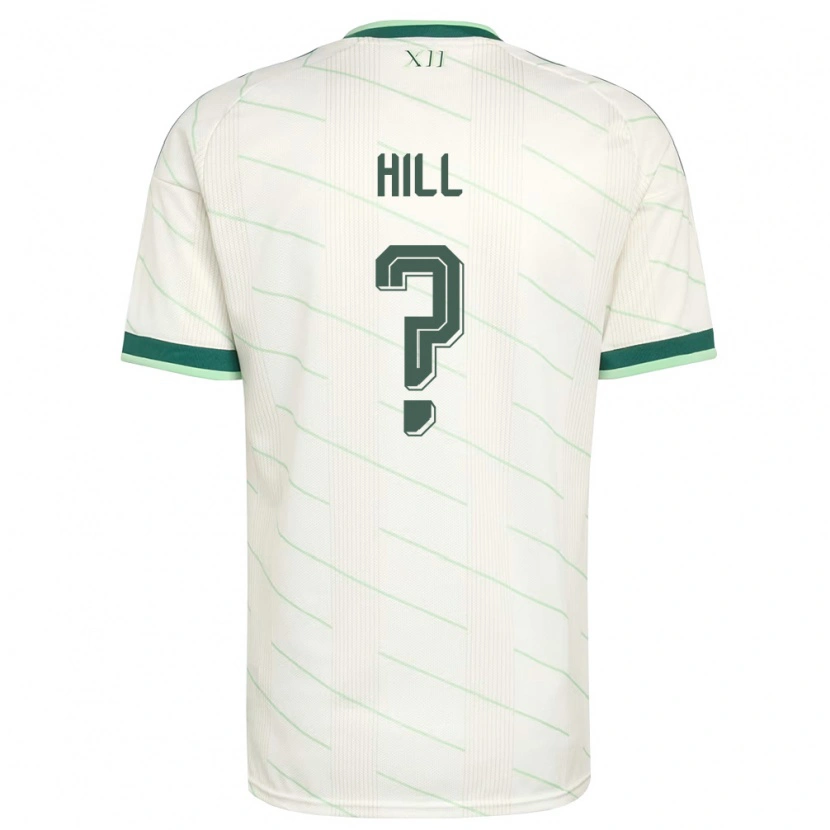 Danxen Niño Camiseta Irlanda Del Norte Tom Hill #0 Blanco Verde 2ª Equipación 26-28 La Camisa México