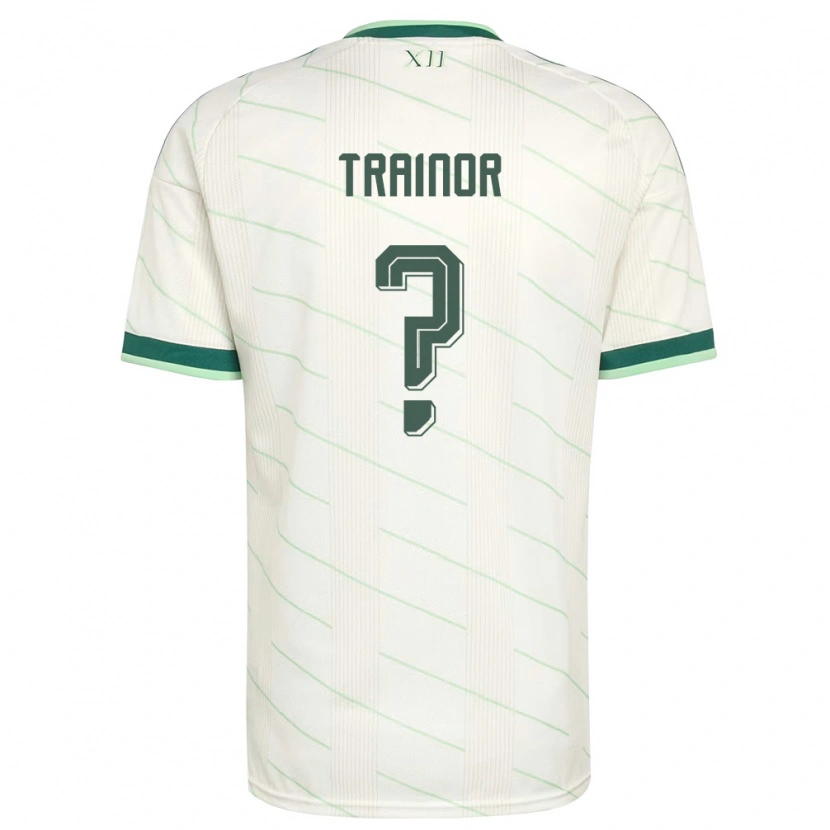 Danxen Niño Camiseta Irlanda Del Norte Sonny Trainor #0 Blanco Verde 2ª Equipación 26-28 La Camisa México