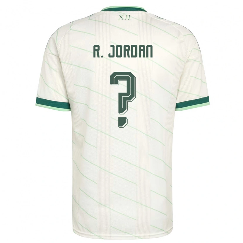 Danxen Niño Camiseta Irlanda Del Norte Reece Jordan #0 Blanco Verde 2ª Equipación 26-28 La Camisa México