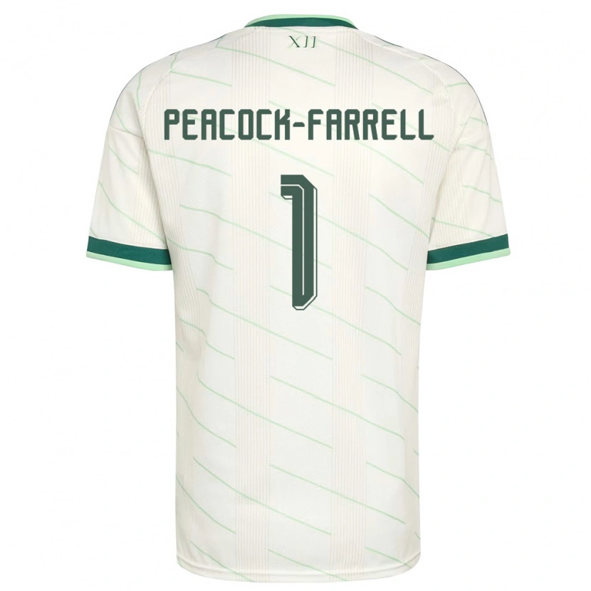 Danxen Niño Camiseta Irlanda Del Norte Bailey Peacock-Farrell #1 Blanco Verde 2ª Equipación 26-28 La Camisa México