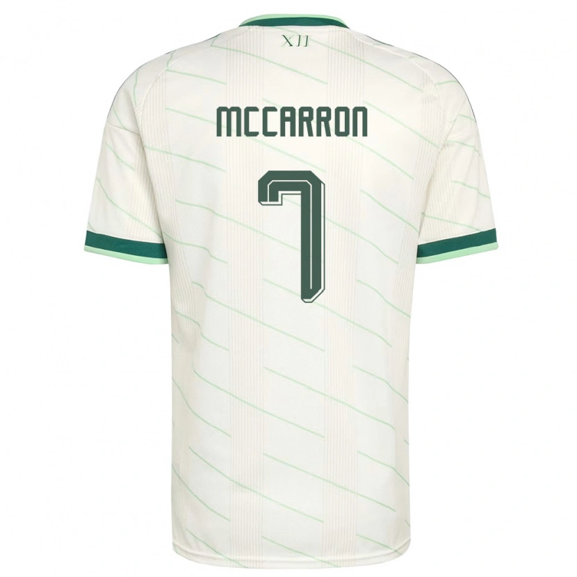 Danxen Niño Camiseta Irlanda Del Norte Chloe Mccarron #7 Blanco Verde 2ª Equipación 26-28 La Camisa México