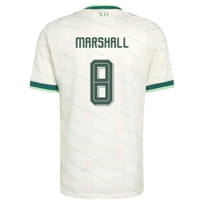 Danxen Niño Camiseta Irlanda Del Norte Callum Marshall #8 Blanco Verde 2ª Equipación 26-28 La Camisa México