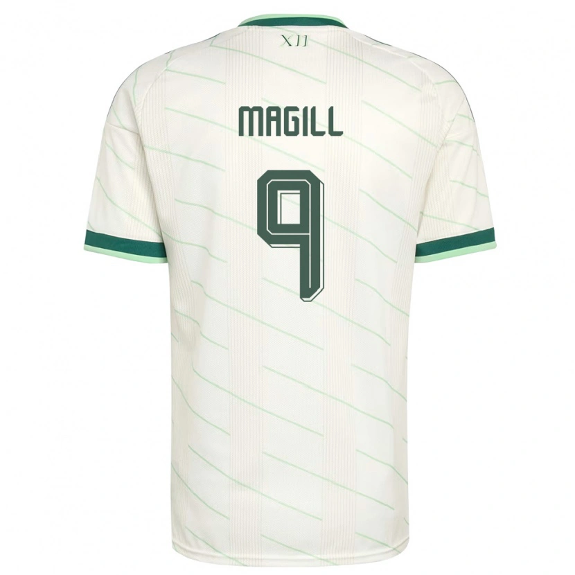 Danxen Niño Camiseta Irlanda Del Norte Simone Magill #9 Blanco Verde 2ª Equipación 26-28 La Camisa México