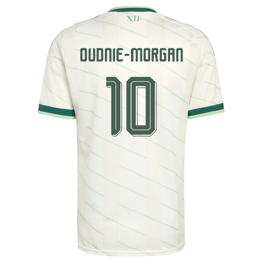 Danxen Niño Camiseta Irlanda Del Norte Rio Oudnie-Morgan #10 Blanco Verde 2ª Equipación 26-28 La Camisa México