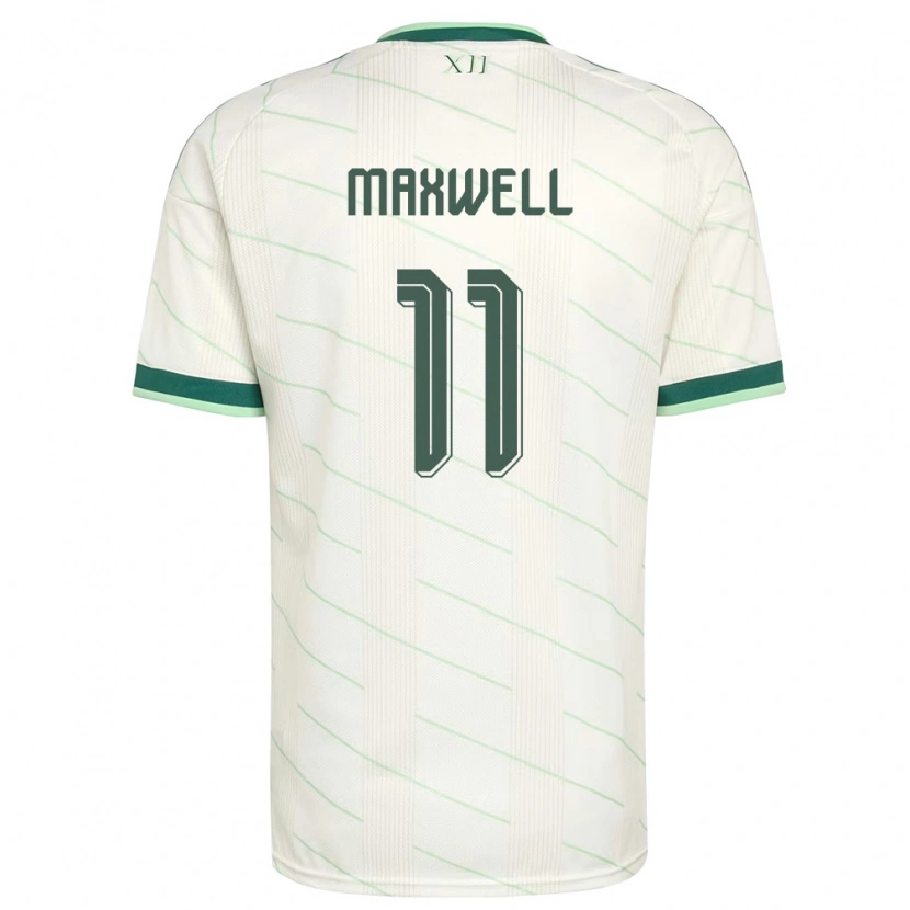 Danxen Niño Camiseta Irlanda Del Norte Danielle Maxwell #11 Blanco Verde 2ª Equipación 26-28 La Camisa México