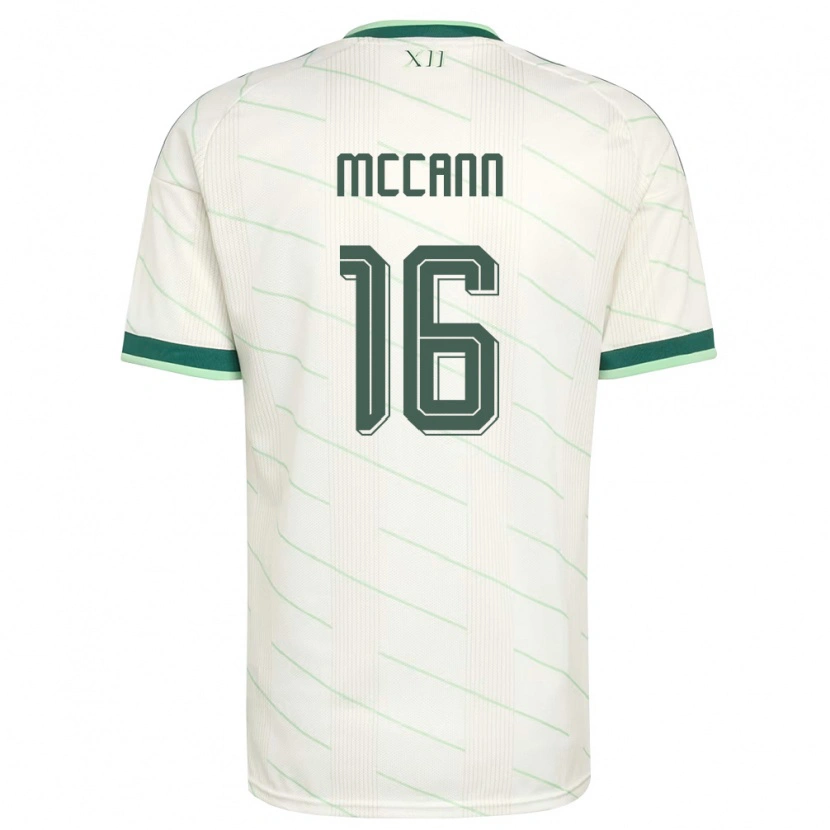 Danxen Niño Camiseta Irlanda Del Norte Ali Mccann #16 Blanco Verde 2ª Equipación 26-28 La Camisa México
