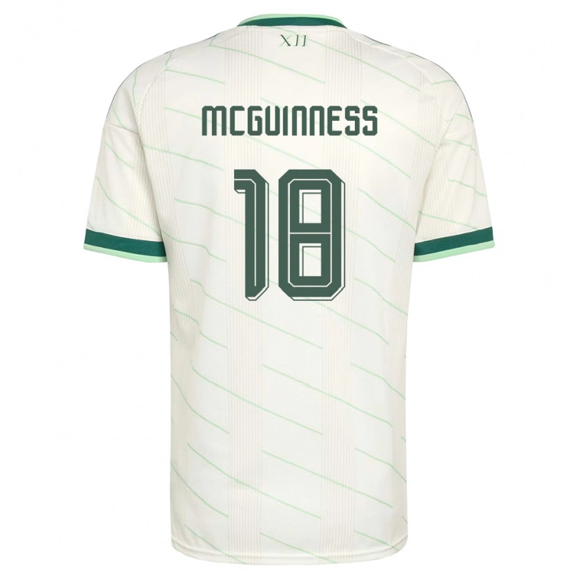 Danxen Niño Camiseta Irlanda Del Norte Caitlin Mcguinness #18 Blanco Verde 2ª Equipación 26-28 La Camisa México