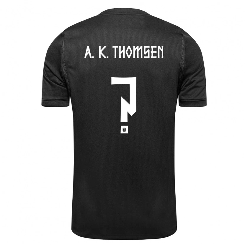 Danxen Niño Camiseta Noruega Adrian Konglevoll Thomsen #0 Negro 2ª Equipación 26-28 La Camisa México