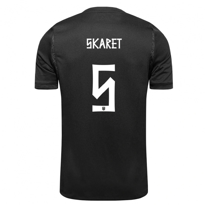 Danxen Niño Camiseta Noruega Brage Skaret #5 Negro 2ª Equipación 26-28 La Camisa México
