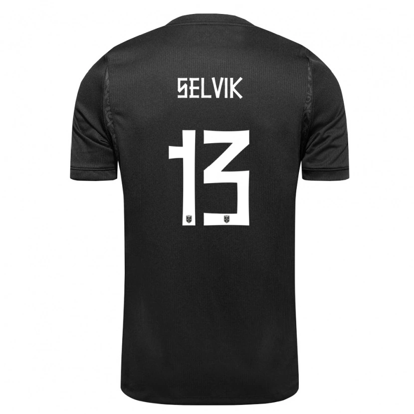 Danxen Niño Camiseta Noruega Egil Selvik #13 Negro 2ª Equipación 26-28 La Camisa México