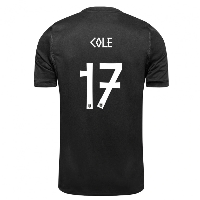 Danxen Niño Camiseta Noruega Alan Cole #17 Negro 2ª Equipación 26-28 La Camisa México