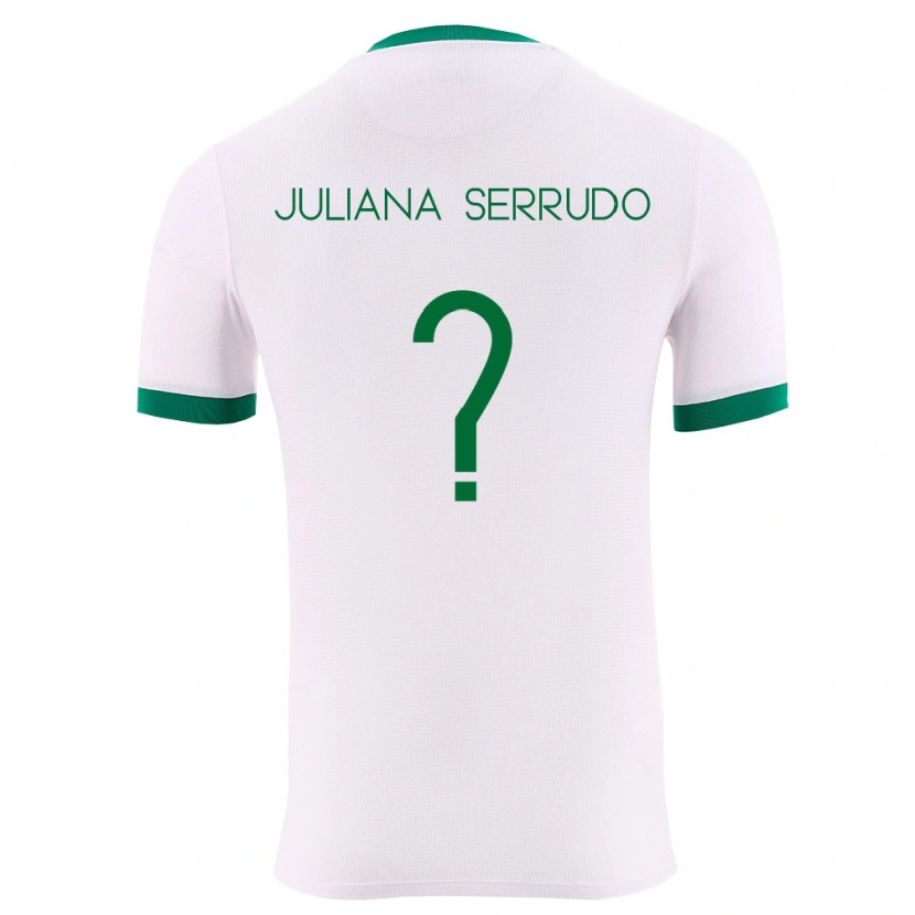 Danxen Niño Camiseta Bolivia Eyda Juliana Serrudo #0 Blanco Verde Rojo 2ª Equipación 26-28 La Camisa México