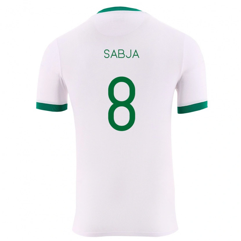 Danxen Niño Camiseta Bolivia Luis Sabja #8 Blanco Verde Rojo 2ª Equipación 26-28 La Camisa México
