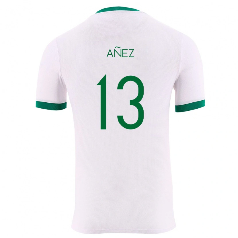 Danxen Niño Camiseta Bolivia Percy Añez #13 Blanco Verde Rojo 2ª Equipación 26-28 La Camisa México