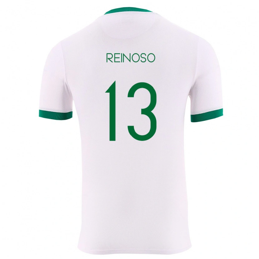 Danxen Niño Camiseta Bolivia Jair Reinoso #13 Blanco Verde Rojo 2ª Equipación 26-28 La Camisa México