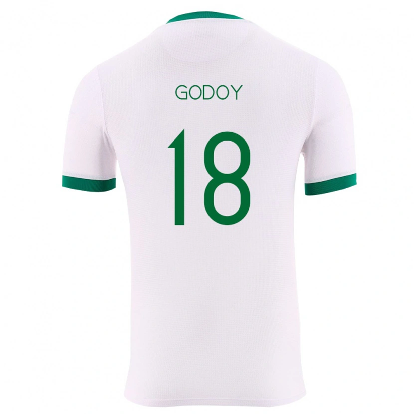 Danxen Niño Camiseta Bolivia Juan Godoy #18 Blanco Verde Rojo 2ª Equipación 26-28 La Camisa México