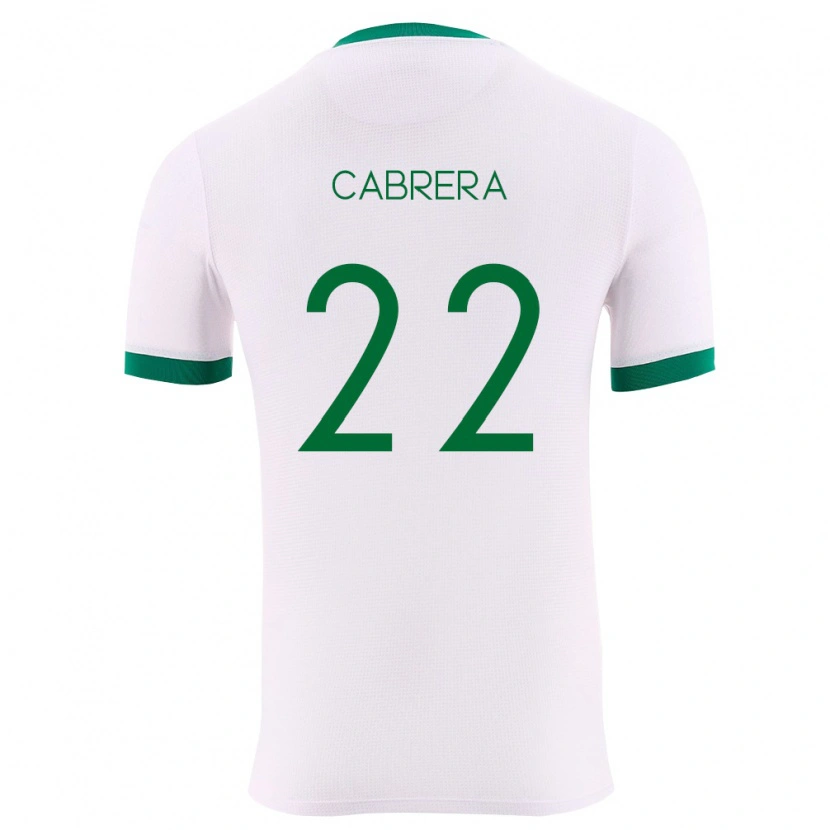 Danxen Niño Camiseta Bolivia Diego Cabrera #22 Blanco Verde Rojo 2ª Equipación 26-28 La Camisa México