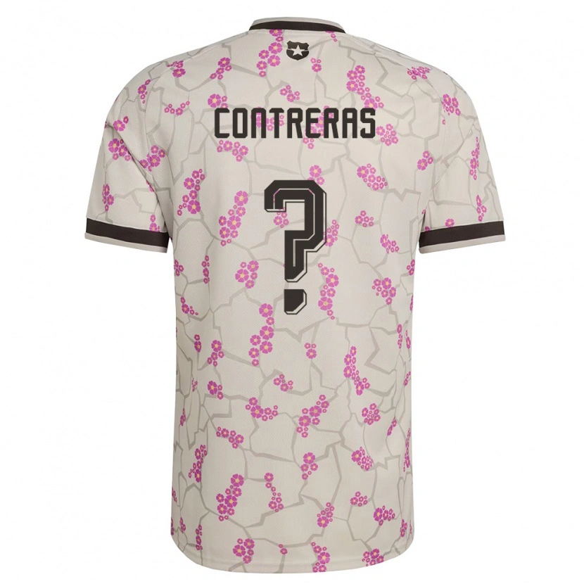 Danxen Niño Camiseta Chile Mathías Contreras #0 Blanco Púrpura 2ª Equipación 26-28 La Camisa México