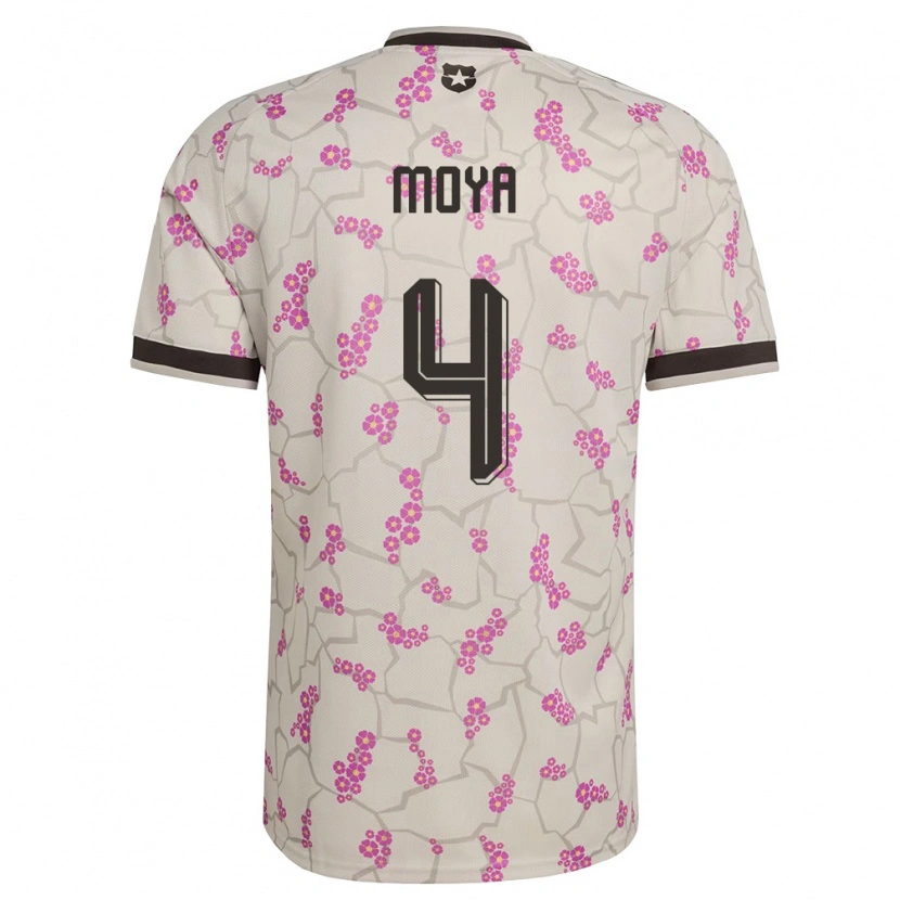 Danxen Niño Camiseta Chile Matías Moya #4 Blanco Púrpura 2ª Equipación 26-28 La Camisa México