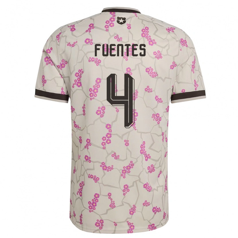 Danxen Niño Camiseta Chile Karen Fuentes #4 Blanco Púrpura 2ª Equipación 26-28 La Camisa México