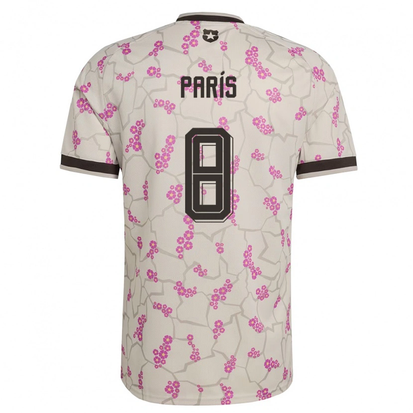Danxen Niño Camiseta Chile Matías París #8 Blanco Púrpura 2ª Equipación 26-28 La Camisa México