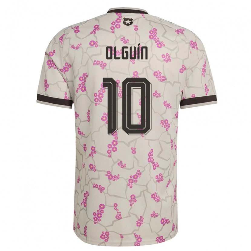 Danxen Niño Camiseta Chile Agustín Olguín #10 Blanco Púrpura 2ª Equipación 26-28 La Camisa México