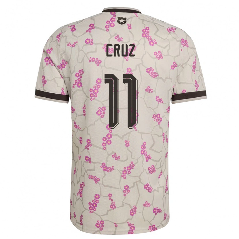 Danxen Niño Camiseta Chile Joan Cruz #11 Blanco Púrpura 2ª Equipación 26-28 La Camisa México