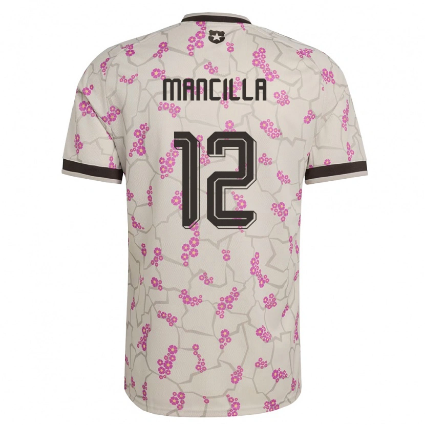 Danxen Niño Camiseta Chile Franco Mancilla #12 Blanco Púrpura 2ª Equipación 26-28 La Camisa México