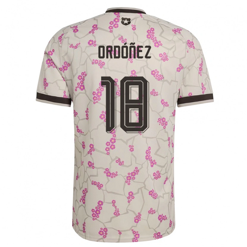 Danxen Niño Camiseta Chile Samuel Ordóñez #18 Blanco Púrpura 2ª Equipación 26-28 La Camisa México