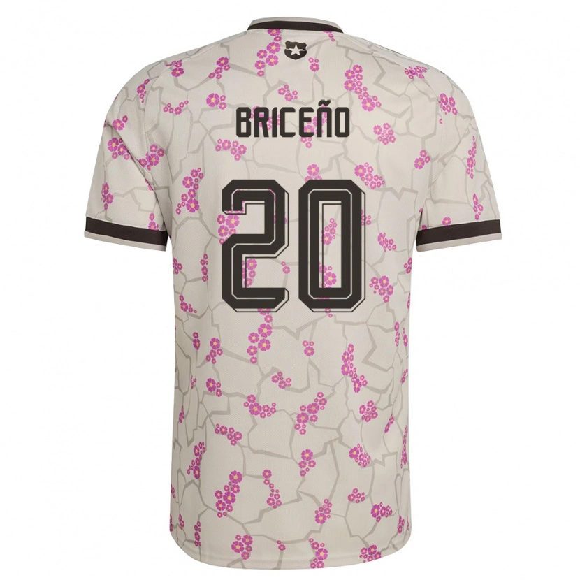 Danxen Niño Camiseta Chile Agustín Briceño #20 Blanco Púrpura 2ª Equipación 26-28 La Camisa México