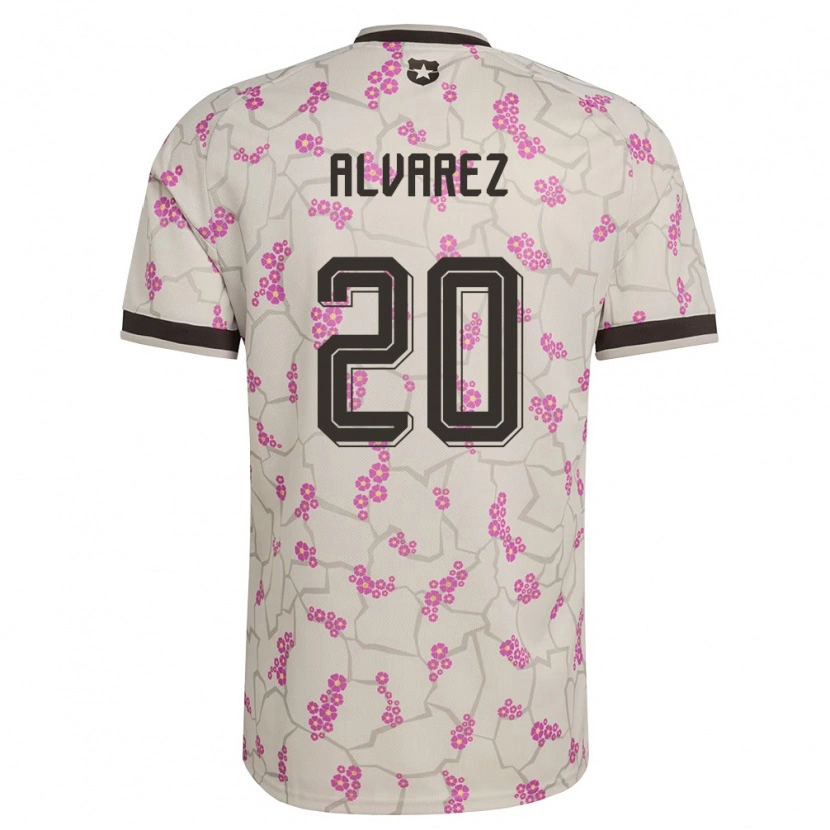 Danxen Niño Camiseta Chile Anaís Álvarez #20 Blanco Púrpura 2ª Equipación 26-28 La Camisa México